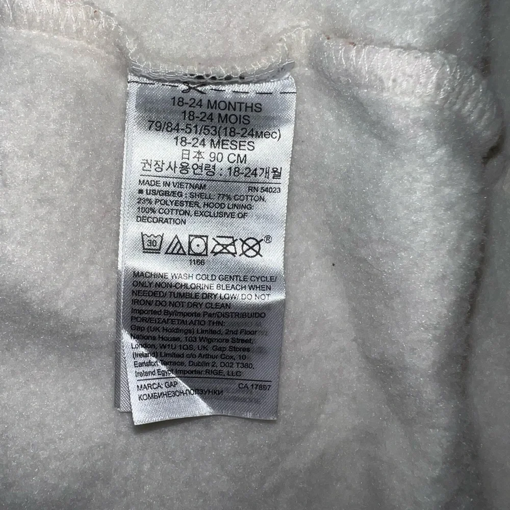 Baby GAP Floral Hooded Onesie 18-24 months - Picture 8 of 9